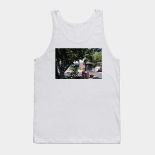 Coffee Shop - Solvang California Street Scene Tank Top